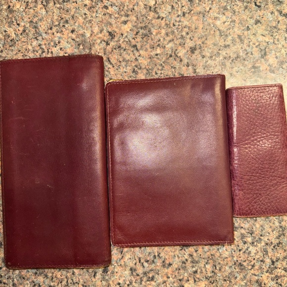 Cartier Red Leather Wallet trio EUC (you get all 3) - Picture 4 of 5